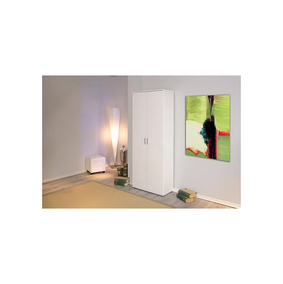Armoire 2 Portes "Lorenzo" 189cm Blanc