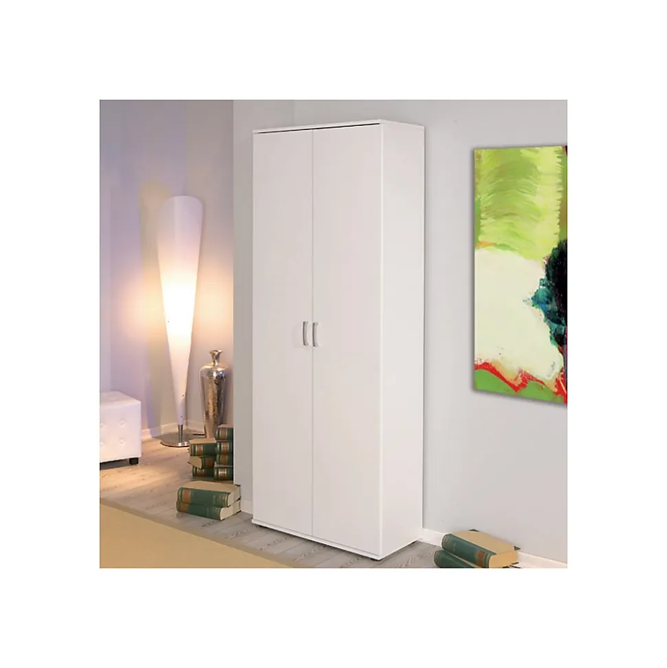 Armoire 2 Portes "Lorenzo" 189cm Blanc