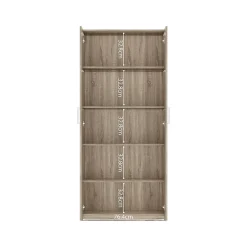 Armoire 2 portes TOM Chene sonoma Largeur 80 cm