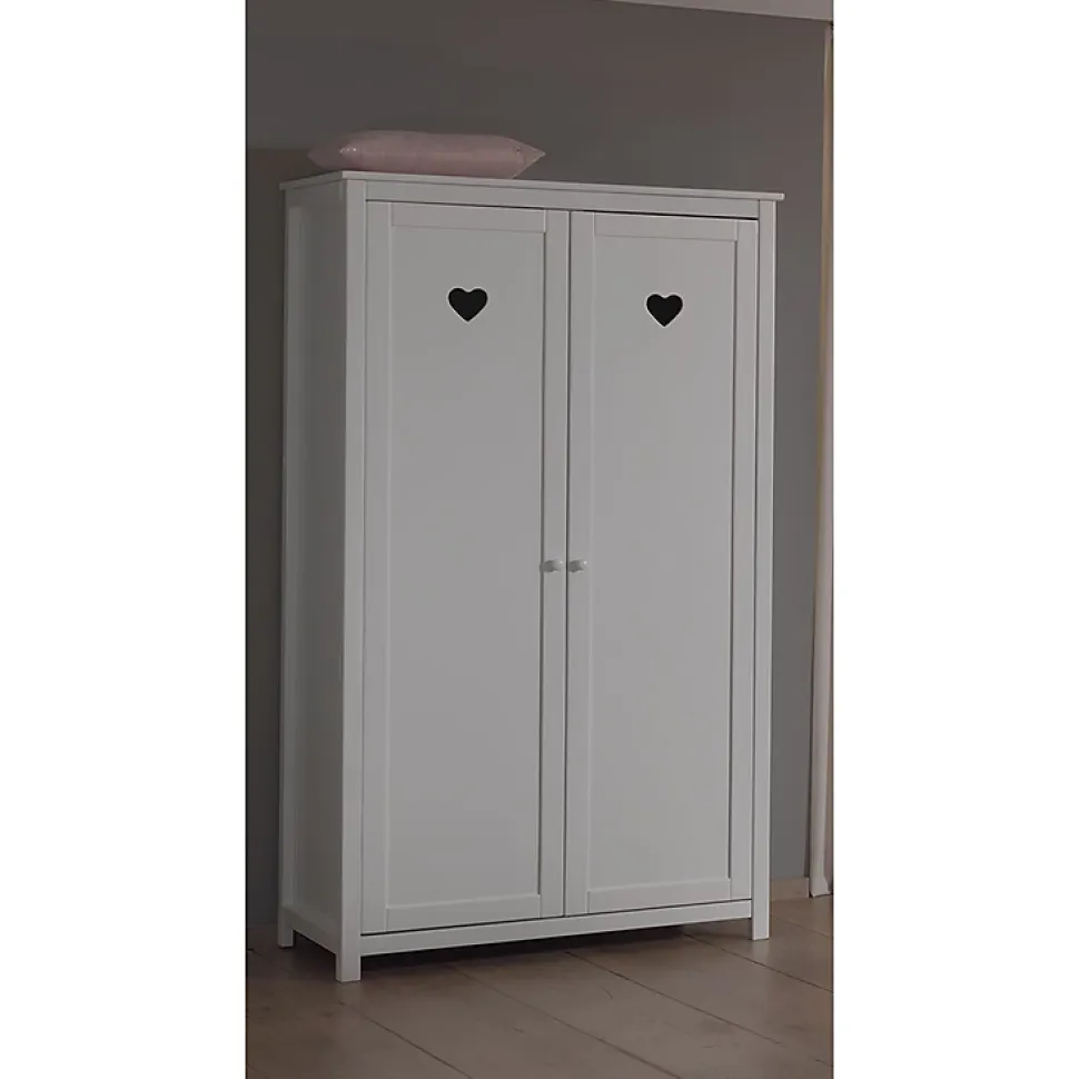 Armoire 2 portes Vipack Amori - Blanc