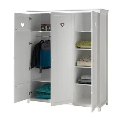 Armoire 3 portes Vipack Amori - Blanc