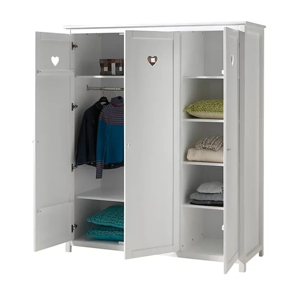 Armoire 3 portes Vipack Amori - Blanc