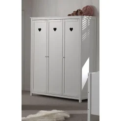 Armoire 3 portes Vipack Amori - Blanc