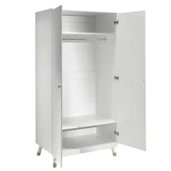 Armoire 2 portes Vipack Billy Blanc