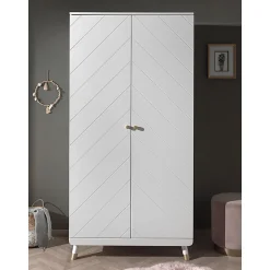 Armoire 2 portes Vipack Billy Blanc