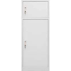 Armoire à selles Gris clair 53x53x140 cm Acier