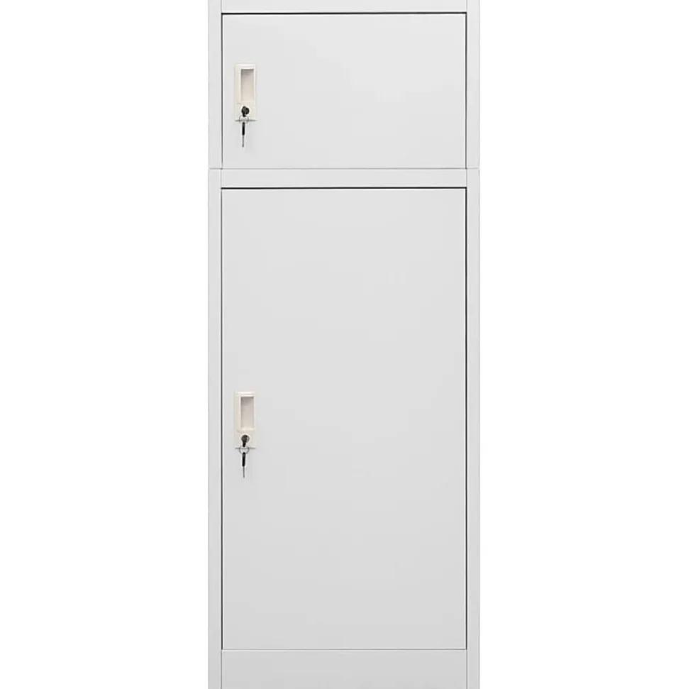 Armoire à selles Gris clair 53x53x140 cm Acier