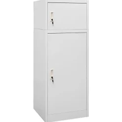 Armoire à selles Gris clair 53x53x140 cm Acier