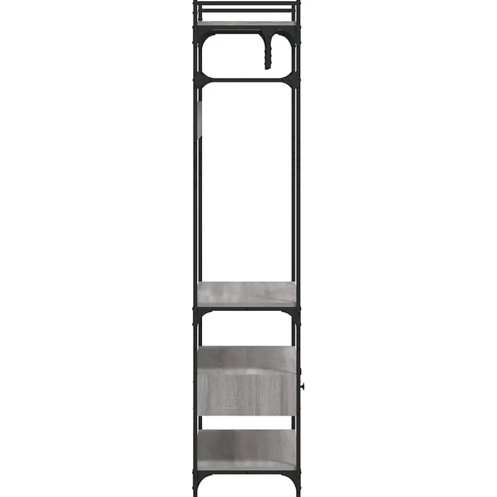 Armoire à tiroirs sonoma gris 89x39x184,5 cm bois d'ingénierie vidaXL
