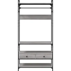 Armoire à tiroirs sonoma gris 89x39x184,5 cm bois d'ingénierie vidaXL
