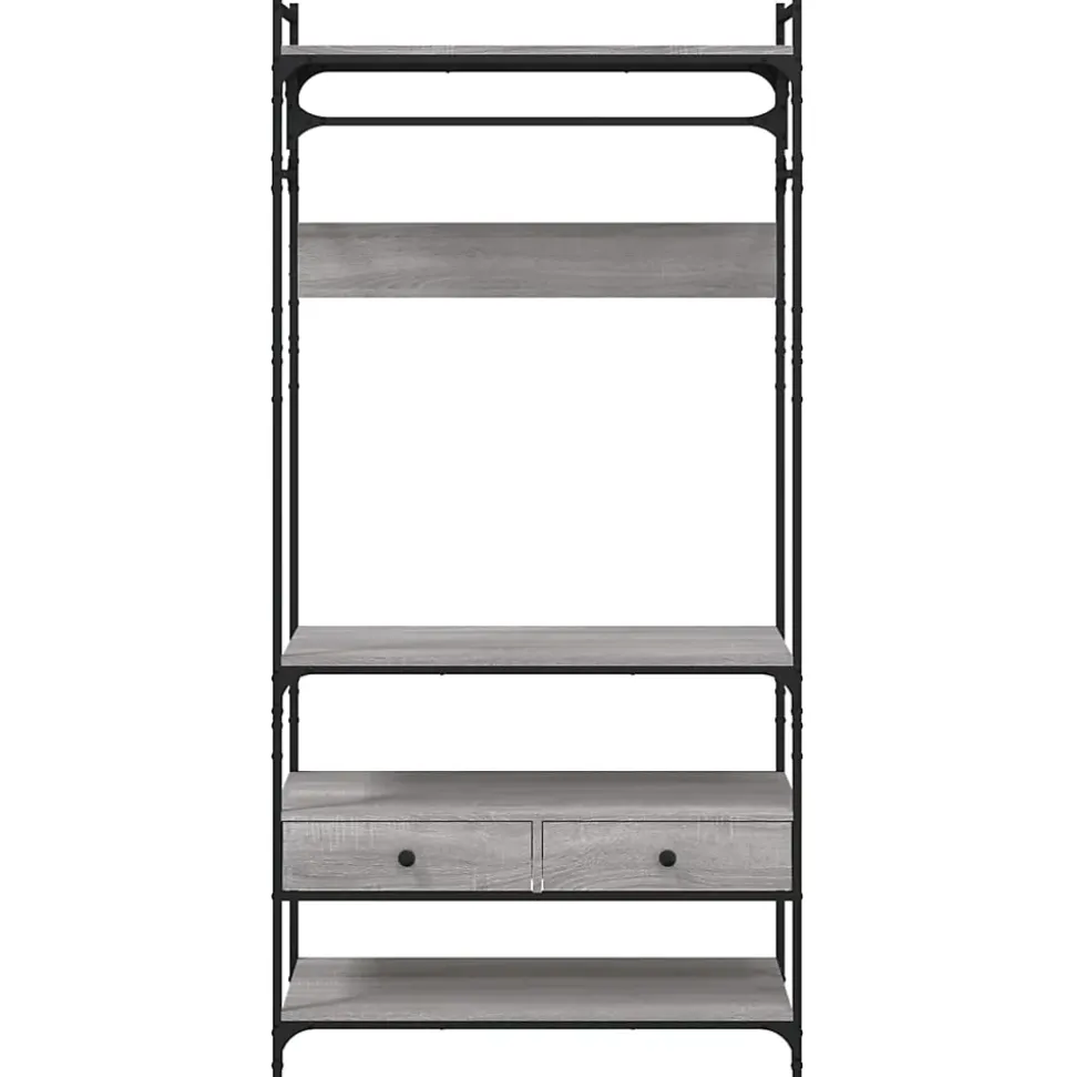 Armoire à tiroirs sonoma gris 89x39x184,5 cm bois d'ingénierie vidaXL