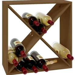 Armoire à vin - VIDAXL - Marron miel - Bois de pin massif - 62x25x62 cm - Meuble de salon