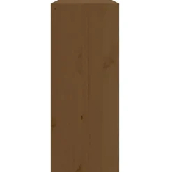 Armoire à vin - VIDAXL - Marron miel - Bois de pin massif - 62x25x62 cm - Meuble de salon