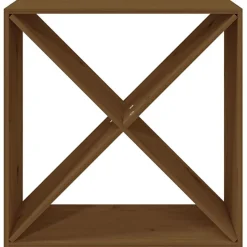 Armoire à vin - VIDAXL - Marron miel - Bois de pin massif - 62x25x62 cm - Meuble de salon