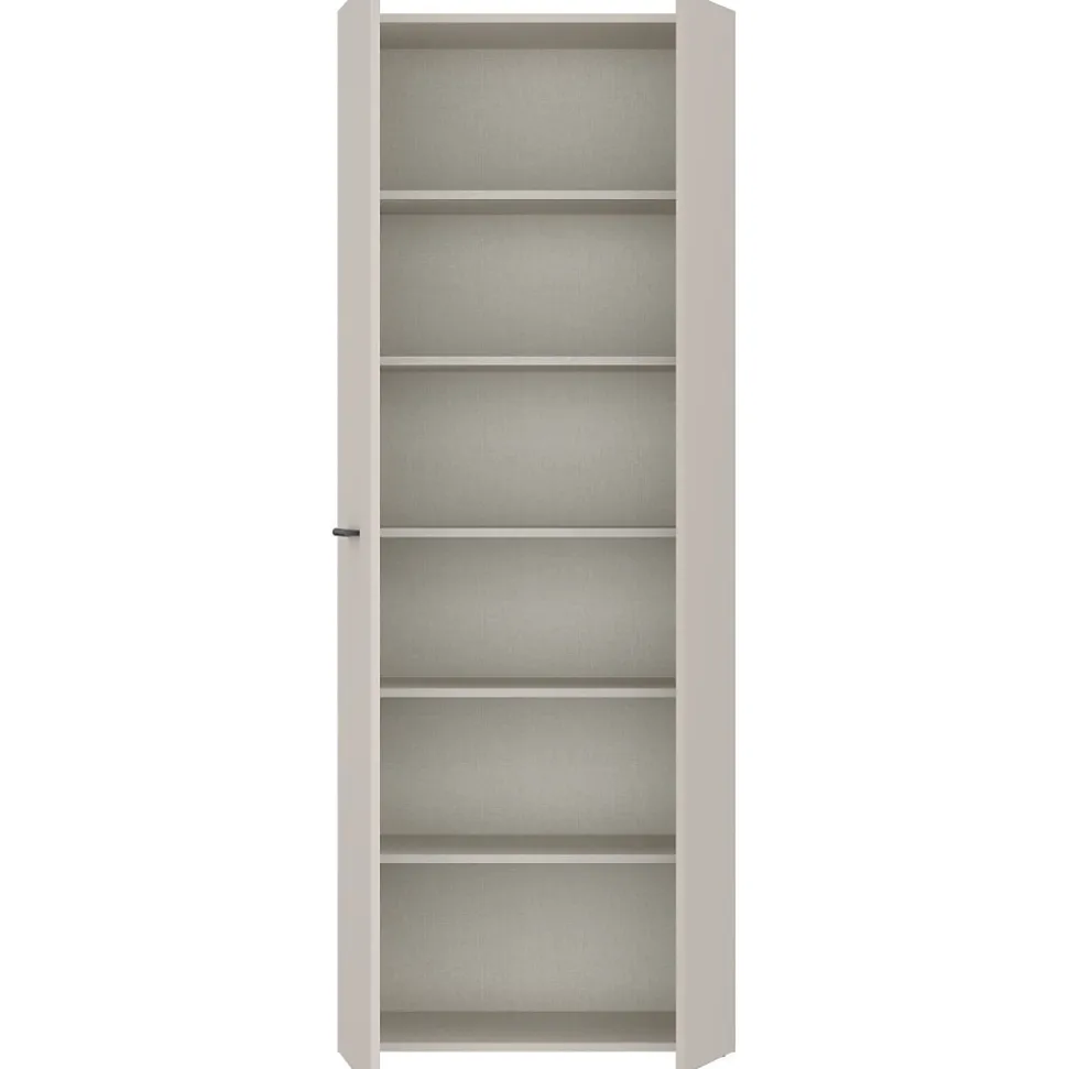 Armoire a chaussures - Beige sable - 18 paires - L68,7 x P36,5 x H181,1 cm