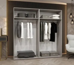 Armoire a portes battantes Andrew 2 200 x H. 202 x P. 52, 4 portes