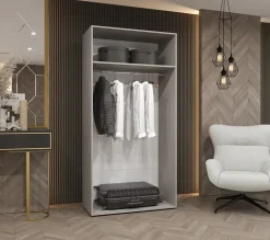 Armoire a portes battantes Andrew 1 100 x H. 202 x P. 52, 2 portes