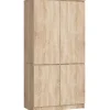 Armoire AKORD S90 Chêne Sonoma 90 cm 4 portes façade Chêne Sonoma 4 étagères 90x51x180 cm