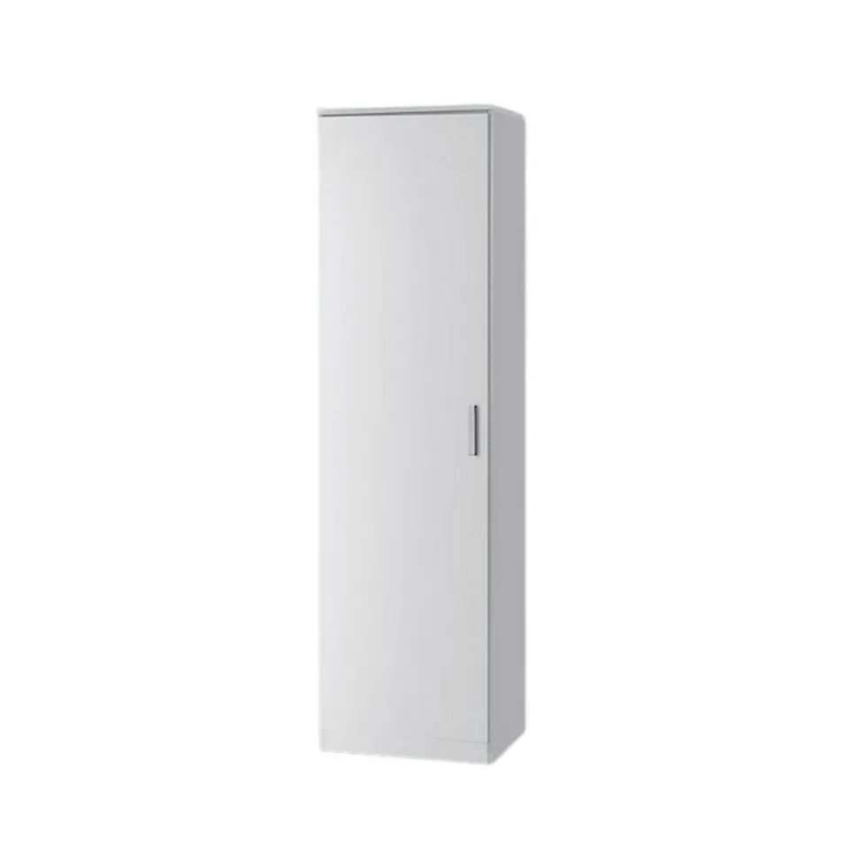 Armoire ALABAMA 1 porte L50 x H184 x P52 cm Blanc brillant Design