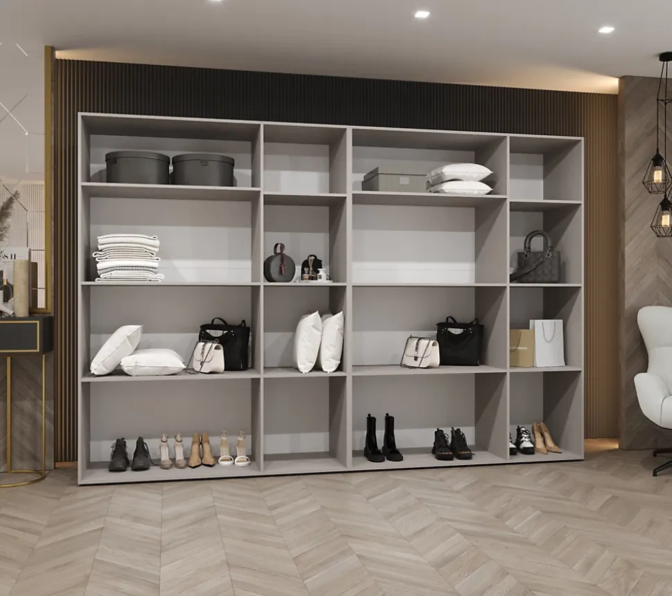 Armoire Alicante 3 a portes battantes H. 202 x L.300 x P. 52, 6 portes