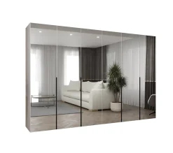 Armoire Alicante 3 a portes battantes H. 202 x L.300 x P. 52, 6 portes