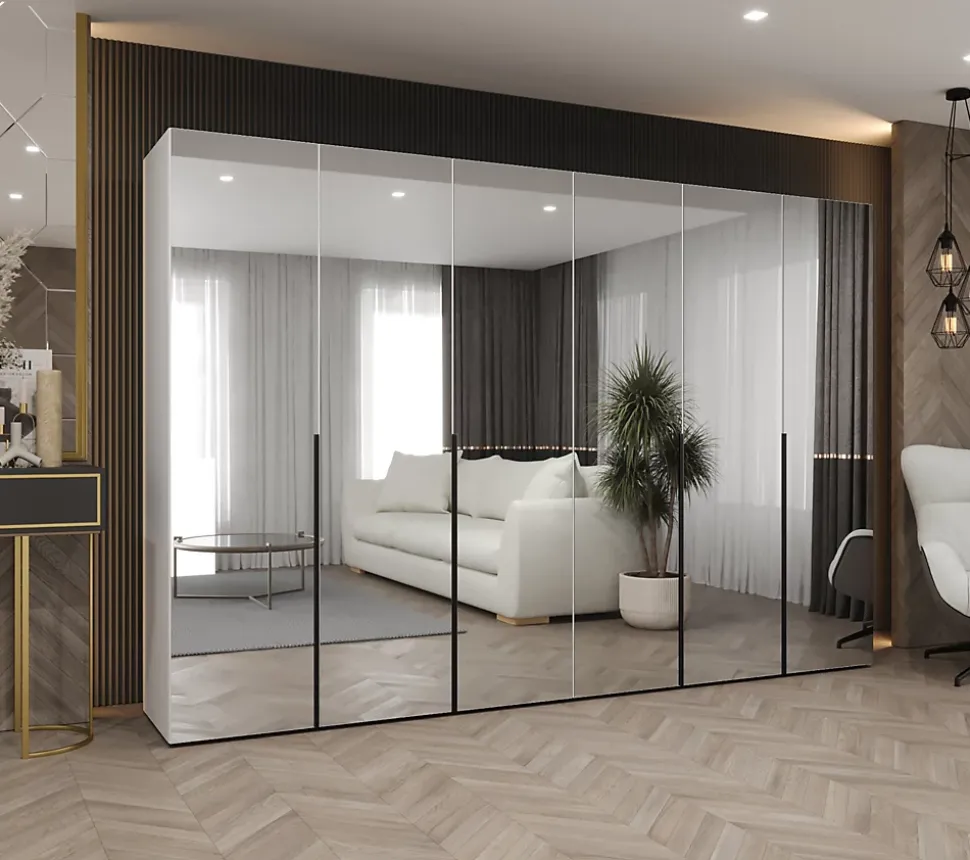 Armoire Alicante 3 a portes battantes H. 202 x L.300 x P. 52, 6 portes