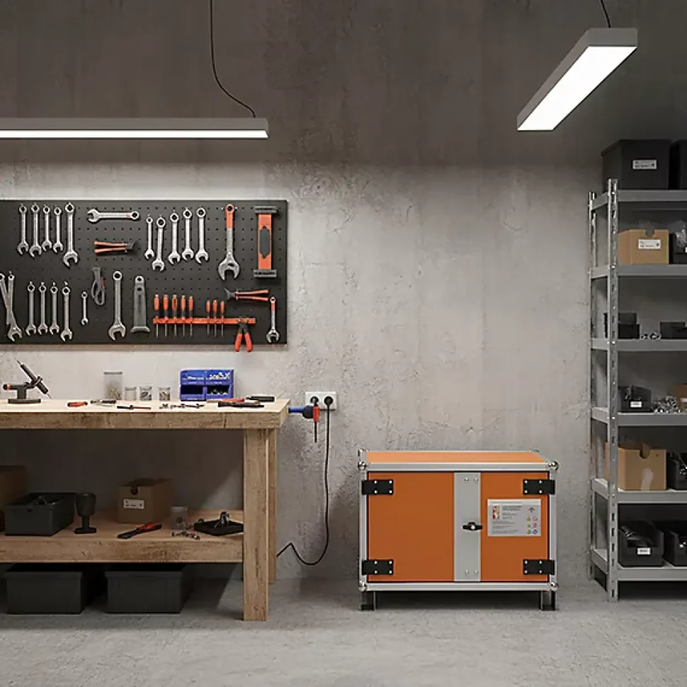 Armoire antifeu batteries - Avec pieds - 11895