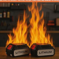 Armoire antifeu batteries - Avec roues - 11722