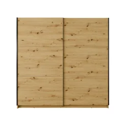 Armoire ARSALA 150 cm en chene artisan 2 portes coulissantes