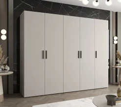 Armoire Bari 1 a portes battantes H. 202 x L.250 x P. 52, 5 portes