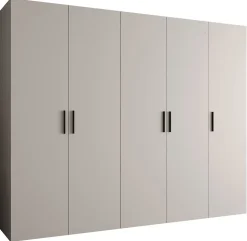 Armoire Bari 1 a portes battantes H. 202 x L.250 x P. 52, 5 portes