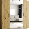 Armoire Bari 2 a portes battantes H. 202 x L.200 x P. 52, 4 portes