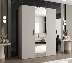 Armoire Bari 2 a portes battantes H. 202 x L.150 x P. 52, 3 portes