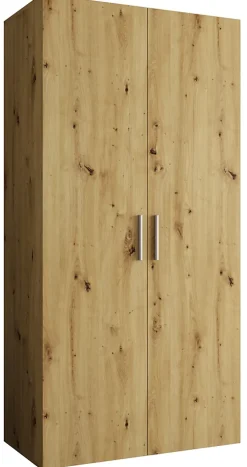 Armoire Bari 1 a portes battantes H. 202 x L.100 x P. 52, 2 portes