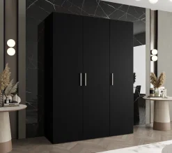Armoire Bari 1 a portes battantes H. 202 x L.150 x P. 52, 3 portes