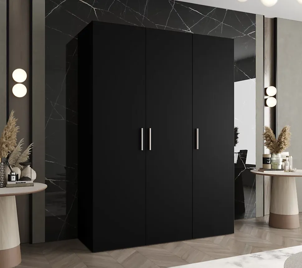 Armoire Bari 1 a portes battantes H. 202 x L.150 x P. 52, 3 portes