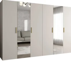 Armoire Bari 2 a portes battantes H. 202 x L.300 x P. 52, 6 portes