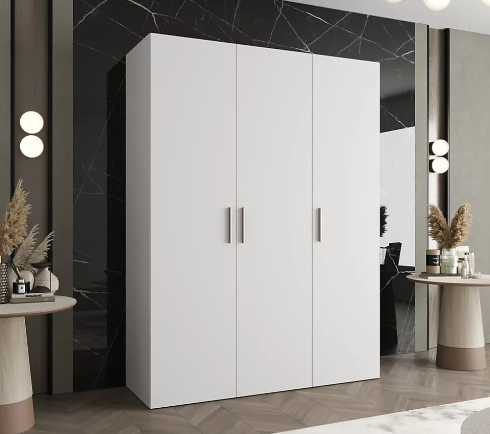 Armoire Bari 1 a portes battantes H. 202 x L.150 x P. 52, 3 portes