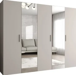 Armoire Bari 2 a portes battantes H. 202 x L.250 x P. 52, 5 portes