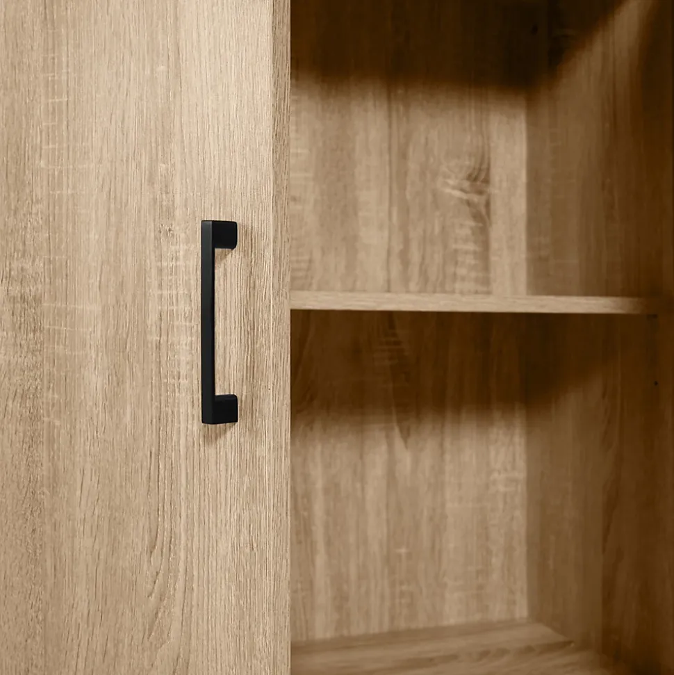 Armoire basse DETROIT 2 portes design industriel
