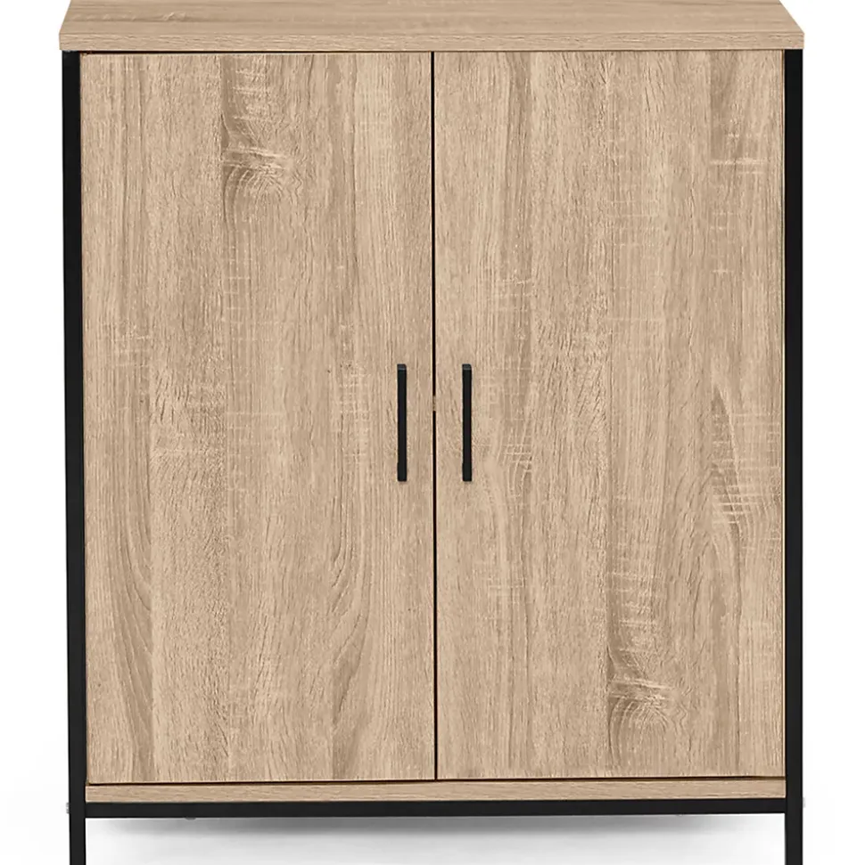 Armoire basse DETROIT 2 portes design industriel