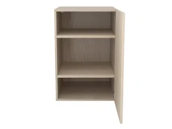 Armoire basse effet chêne 1 porte GoodHome Atomia H. 75 x L. 50 x P. 58 cm