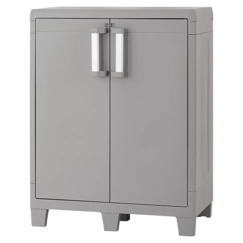 Armoire basse plastique 2 tablettes Major L.49 x H.101 x P.78 cm