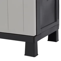 Armoire basse plastique 2 tablettes Links L.65 x H.93 x P.37 cm