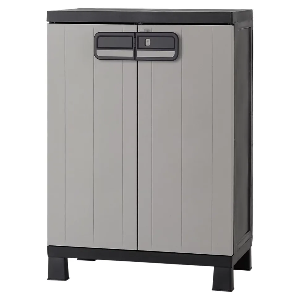 Armoire basse plastique 2 tablettes Links L.65 x H.93 x P.37 cm