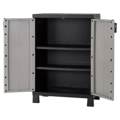 Armoire basse plastique 2 tablettes Links L.65 x H.93 x P.37 cm