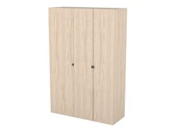 Armoire bicolore double penderie 2 tiroirs GoodHome Atomia H. 187,5 x L. 125 x P. 45 cm