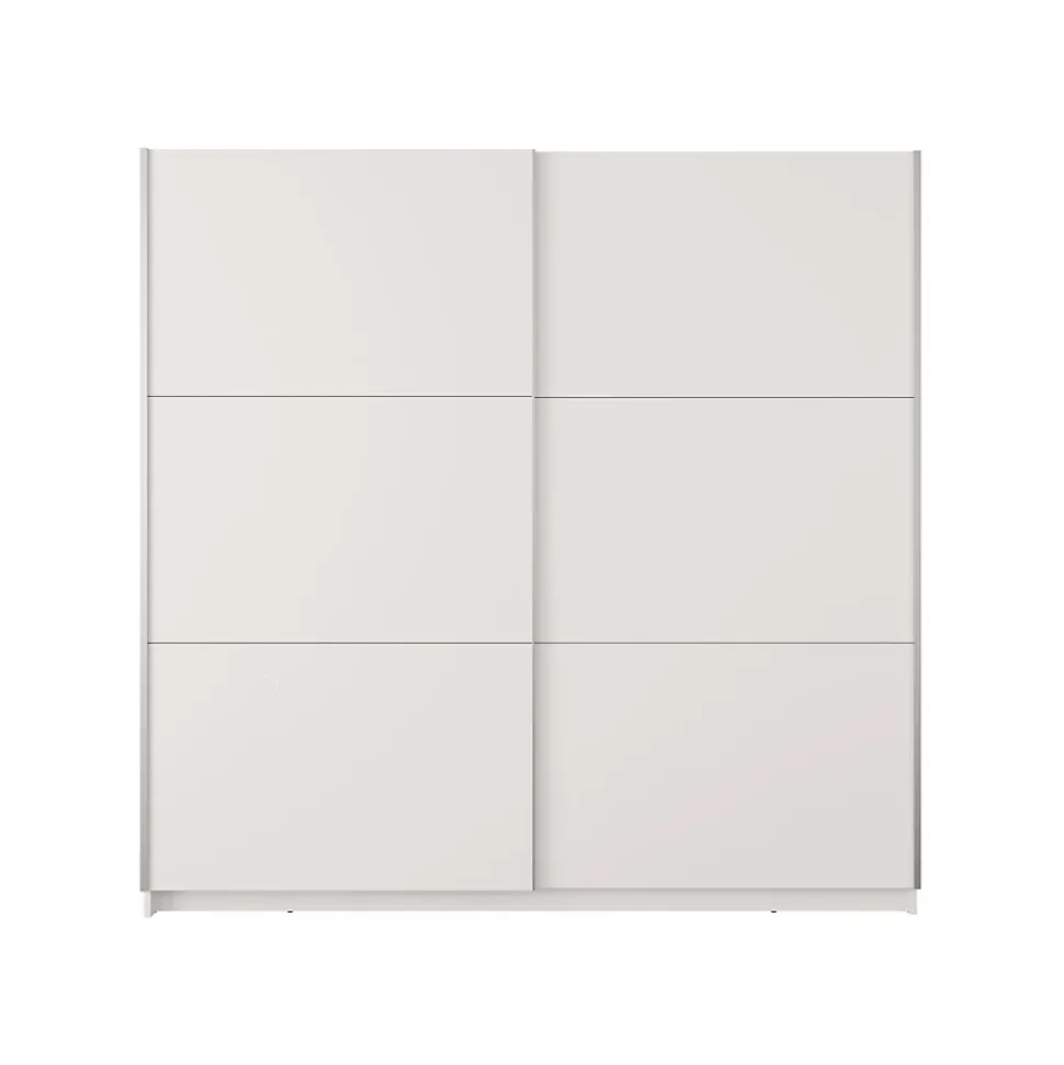 Armoire blanche 2 portes coulissantes 150 cm Collection ARSALA
