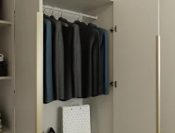 Armoire, cachemire / beige, 200 x 200 x 56,5 cm