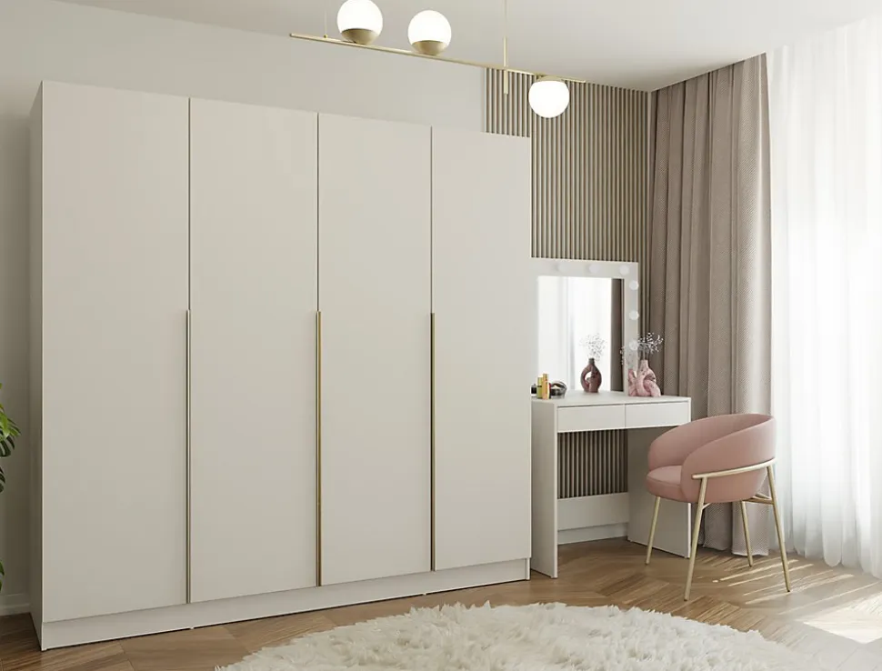 Armoire, cachemire / beige, 200 x 200 x 56,5 cm